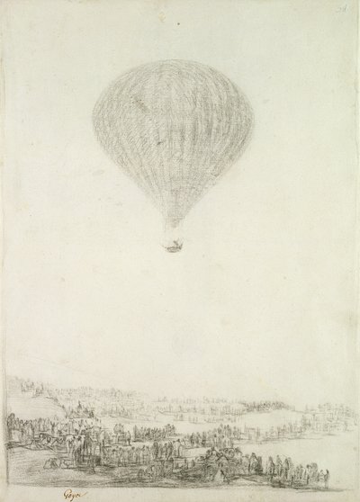 The Montgolfier Brothers by Francisco de Goya
